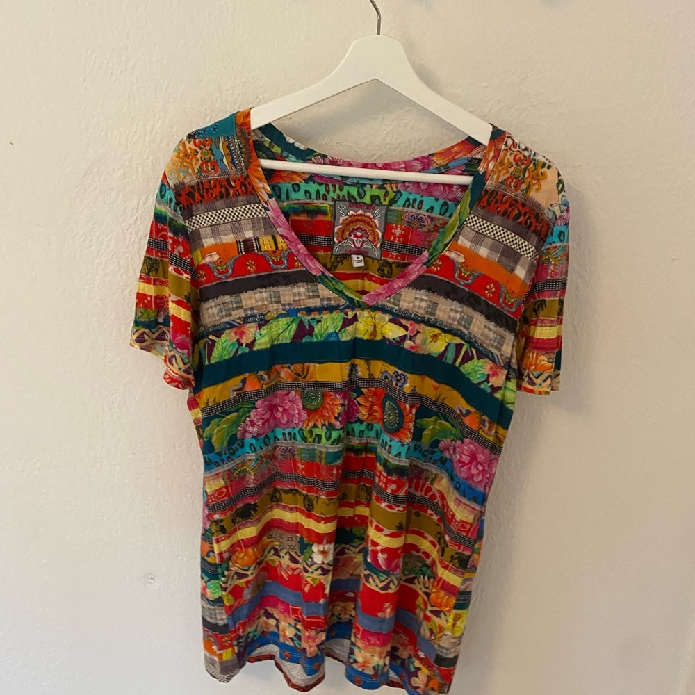 Johnny was v neck quilt shirt - Picture 4 of 7